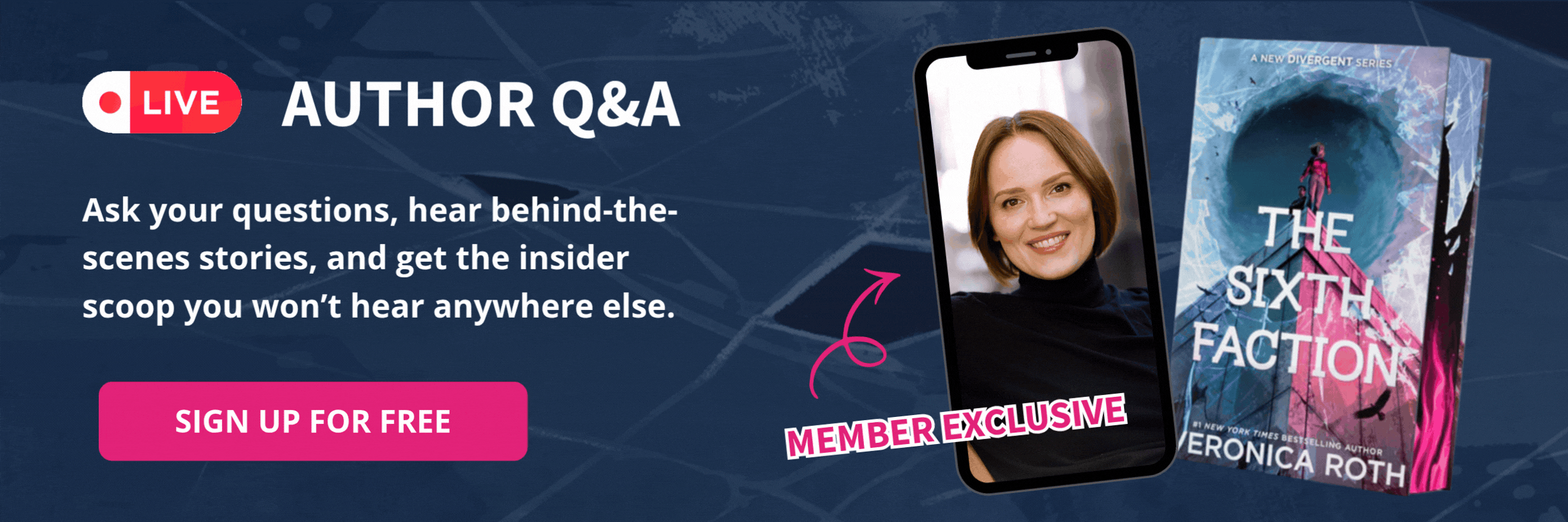 Member Exclusive Live Author Q&A – Sign Up for Free